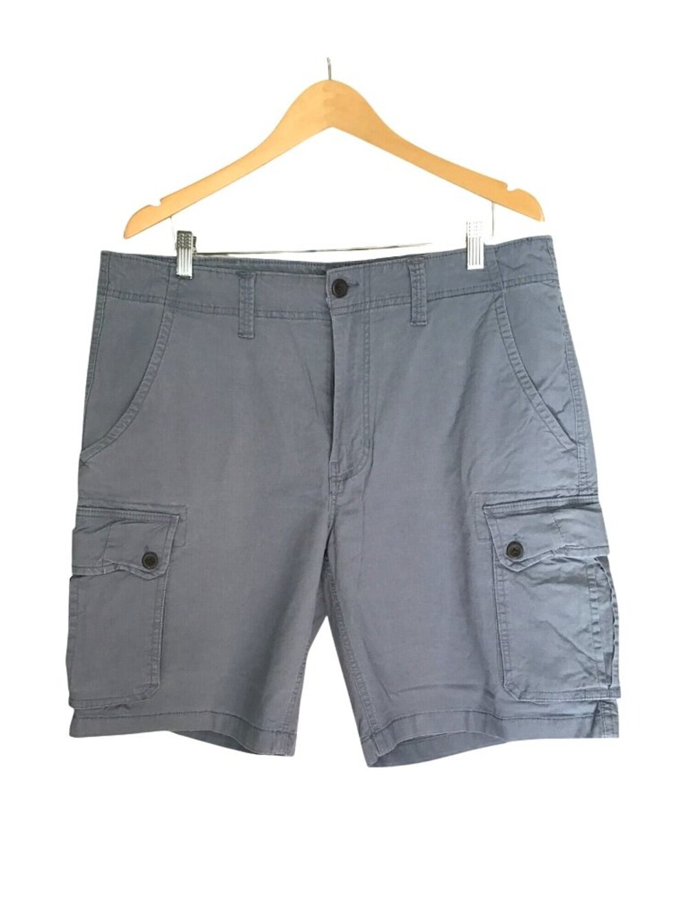 ST. JOHN'S BAY- MENSBLUE/GREY HIKING CARGO SHORTS LIGHT WEIGHT 98%COTTON SIZE38